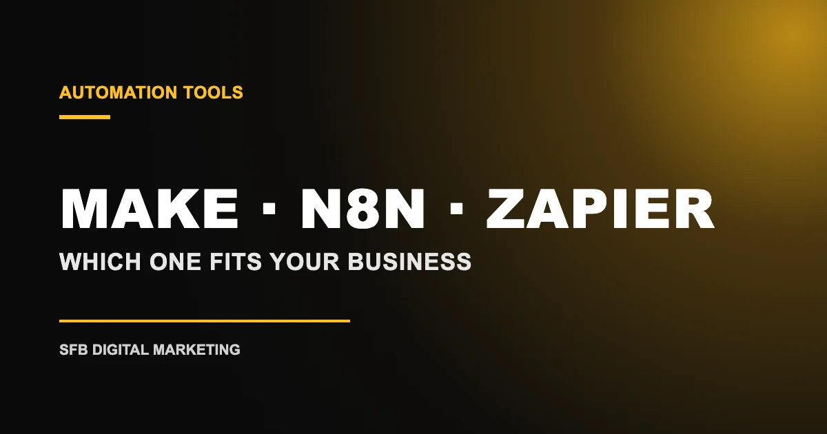 Make, n8n או Zapier: מה מתאים לעסק שלכם