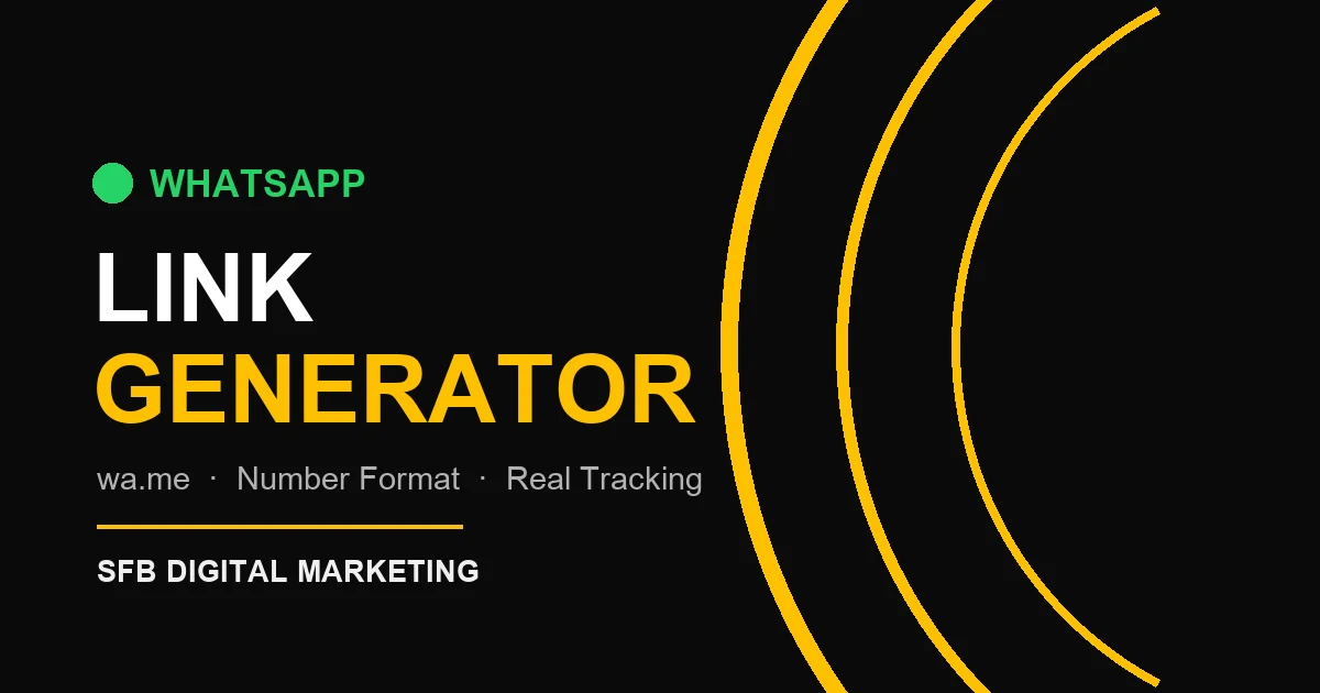 WhatsApp Link Generator: Build a wa.me Link That Works